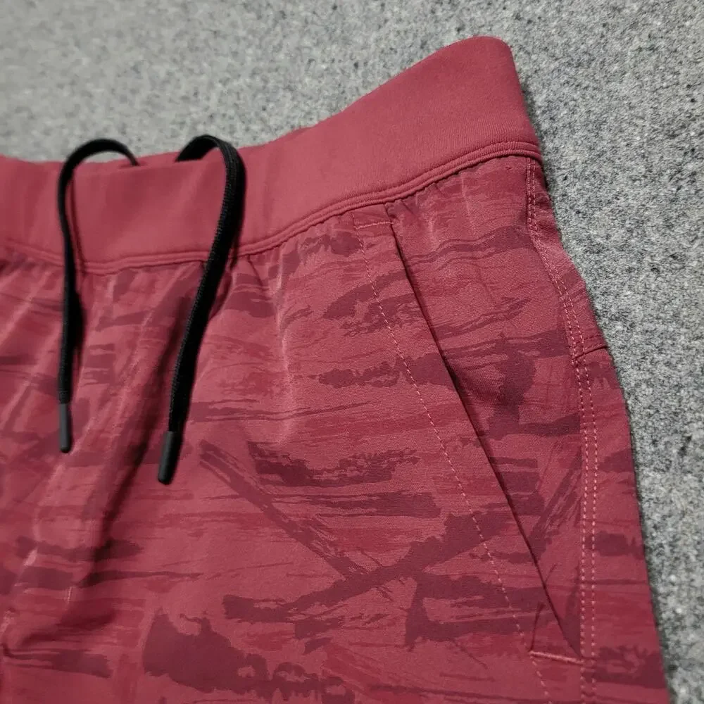 Public Rec Shorts Mens 30 Red Flex Lined Performance Stretch Elastic Waist 7